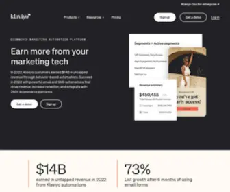 Klaviyo.com(Marketing Automation for Email Marketing) Screenshot
