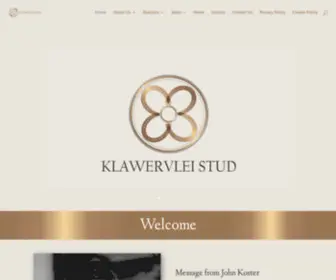 Klawervlei.co.za(Klawervlei Stud) Screenshot