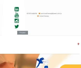 Klaxen.com(Sistemas de Limpieza y Desinfección Sostenible) Screenshot