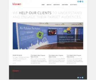 Klaxonmarketing.co.uk(UK B2B Marketing Consultancy) Screenshot