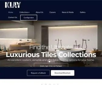 KlayWorld.com(Designer & Decorative Tiles by KLAY) Screenshot