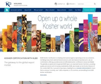 KLBdkosher.org(Kosher Certification) Screenshot