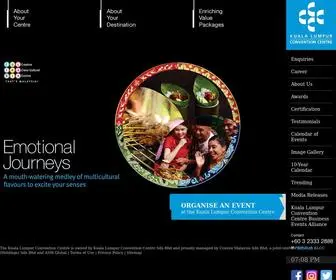 KLCcconventioncentre.com(Malaysia’s premier award) Screenshot