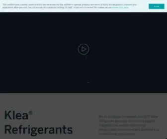 Klea.com(Refrigerant Gases) Screenshot