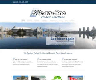 Klearpro.com(Klearpro Foggy or Worn out Window Replacement Vancouver BC) Screenshot