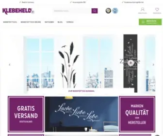 Klebeheld.de(Gestalten Sie Ihr Zuhause ❤ mit einer modernen Wanddekoration zum Aufkleben) Screenshot