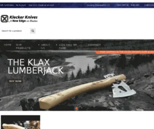 Kleckerknives.com(Klecker Knives LLC) Screenshot