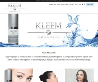 Kleem-Organics.com(Kleem Organics) Screenshot