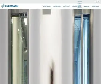 Kleemannlifts.com(Elevators, Cabins, Custom Solutions, Modernization) Screenshot