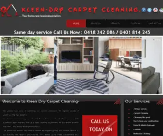 Kleendrycarpetcleaning.com.au(Professional Carpet Cleaning) Screenshot