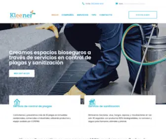 Kleener.com.mx(Kleener manejo integral de plagas) Screenshot