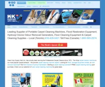 Kleenkuip.com(Carpet Cleaning Machines) Screenshot