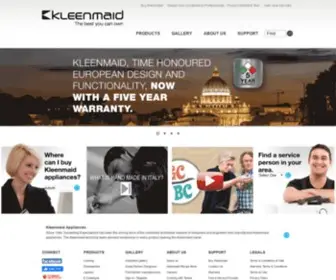 Kleenmaid-Appliances.com.au(Official Kleenmaid Appliances Ovens & Parts) Screenshot