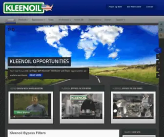 Kleenoilusa.com(The Kleenoil Bypass Oil Filter System) Screenshot