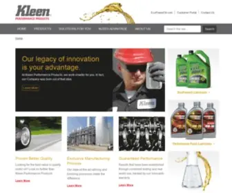 Kleenperformance.com(Kleen Performance Products) Screenshot