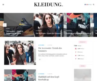 Kleidung.com(Das Lifestyle Mode Magazin) Screenshot