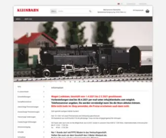 Kleinbahn.com(Keywords) Screenshot