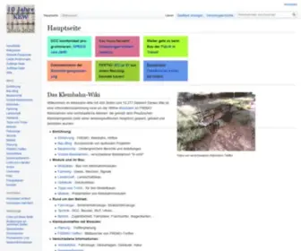 Kleinbahnwiki.de(Kleinbahnwiki) Screenshot