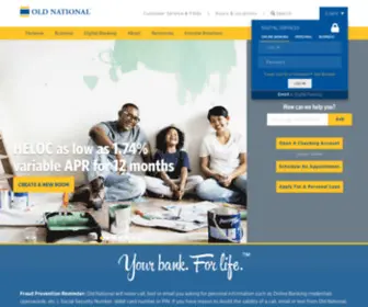 Kleinbank.com(Old National Bank) Screenshot