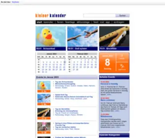 Kleiner-Kalender.de(Kleiner Kalender) Screenshot