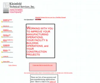 Kleinfeldtechnical.com(Kleinfeld Technical Services) Screenshot