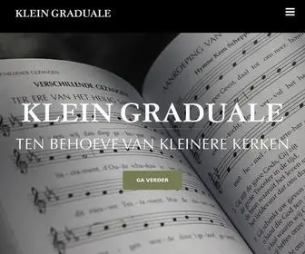 Kleingraduale.nl(Klein Graduale) Screenshot