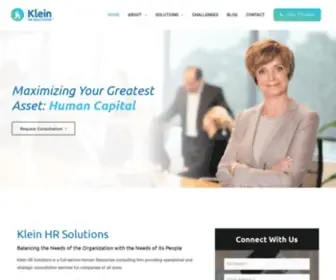 Kleinhrsolutions.com(Full service Human Resources consulting firm based in South Florida. Klein HR Solutions) Screenshot