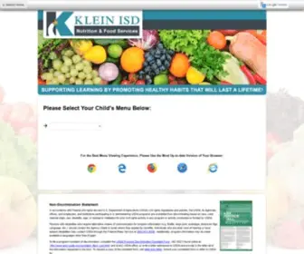 Kleinisdmenus.com(School Nutrition and Fitness) Screenshot