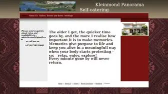 Kleinmondpanoramaselfcatering.capetown(Kleinmond Holiday apartments) Screenshot