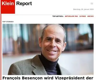 Kleinreport.ch(Klein Report) Screenshot