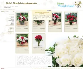 Kleinsfloralandgreenhouses.com(Klein's Floral & Greenhouses Inc) Screenshot