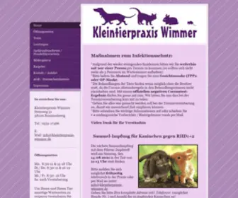 Kleintierpraxis-Wimmer.de(Kleintierpraxis Wimmer) Screenshot