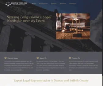 Kleinvizzilaw.com(Corporate & Litigation Attorneys Long Island) Screenshot