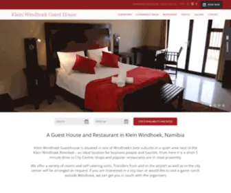 Kleinwindhoekguesthouse.com(Klein Windhoek Guest House Accommodation) Screenshot