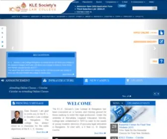 Klelawcollege.org(KLE Society's Law College) Screenshot