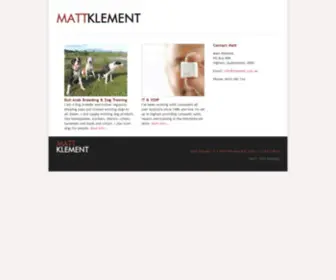 Klement.com.au(Klement Bull Arab Dog Breeding & Hunting Dog Training) Screenshot