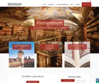 Klementinum.com(Klementinum prohlídky) Screenshot