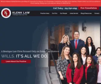 Klenklaw.com(Klenk Law) Screenshot