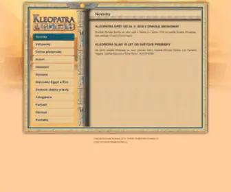 Kleopatra-Muzikal.cz(Muzikál) Screenshot