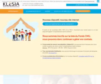 Klesia-ACS.fr(Complémentaire santé solidaire (ex CMU) Screenshot