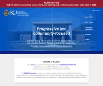 Kletc.org(Kansas Law Enforcement Training Center) Screenshot