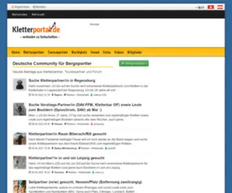 Kletterportal.de(Kletter & Tourenpartner Deutschland) Screenshot