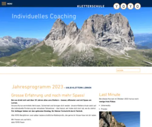 Kletterschule.ch(Kletterkurse & Kletterferien) Screenshot