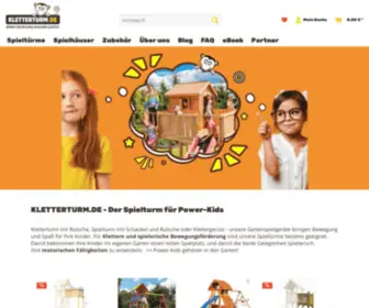 Kletterturm.de(Ein Spielturm bringt Bewegung in deinen Garten) Screenshot