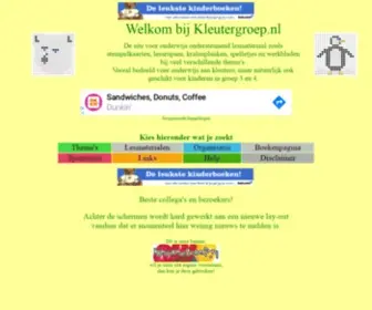 Kleutergroep.nl(Welkom bij Kleutergroep) Screenshot