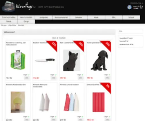 Klevrings.se(DigiAllt inom digitala produkter) Screenshot