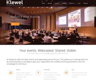 Klewel.com(The webcasting company) Screenshot