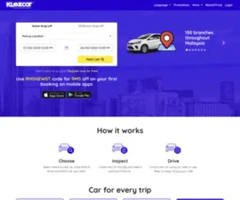 Klezcar.com(Klezcar is a fastest growing brand car rental service in Kuala Lumpur (KL)) Screenshot