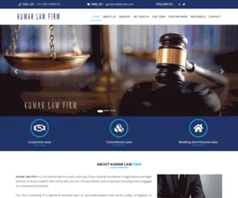 Klfindia.com(KUMAR LAW FIRM) Screenshot