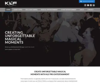 KLFproentertainment.com(KLF Pro Entertainment) Screenshot